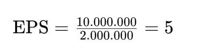 contoh perhitungan EPS dengan rumus perhitungan EPS
