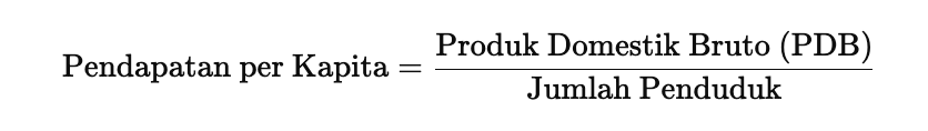 Pahami cara menghitung pendapatan perkapita